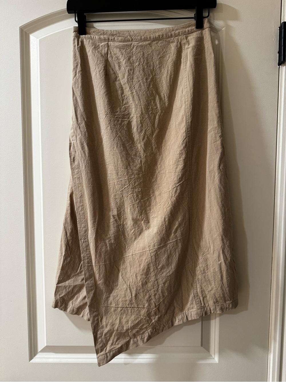 Effortless Asymmetrical Cotton + Linen Skirt